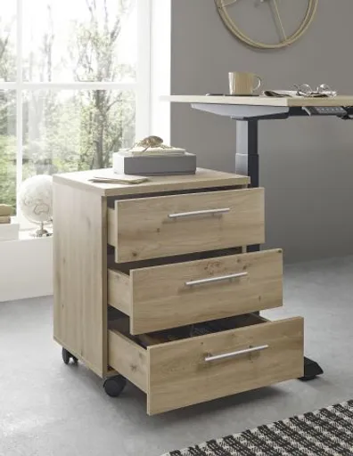 Rollcontainer - B ca. 40 cm, Artisan Eiche Nachbildung