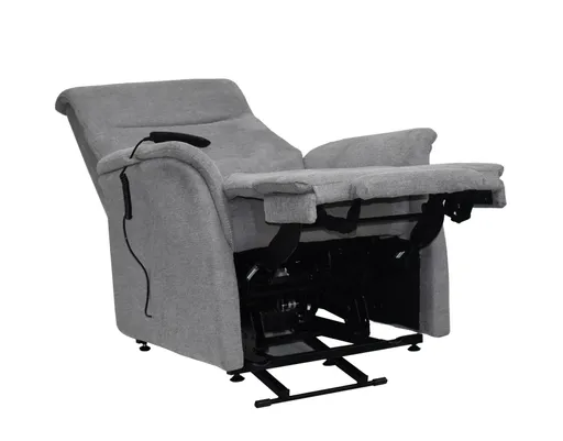 TV-Sessel MARCIO - Aufstehhilfe, Relaxfunktion, Stoff, Hellgrau