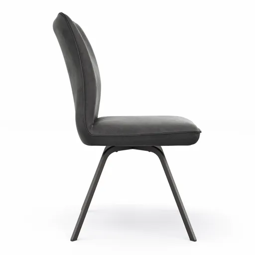 Stuhl Calyra - Stoff, Anthrazit