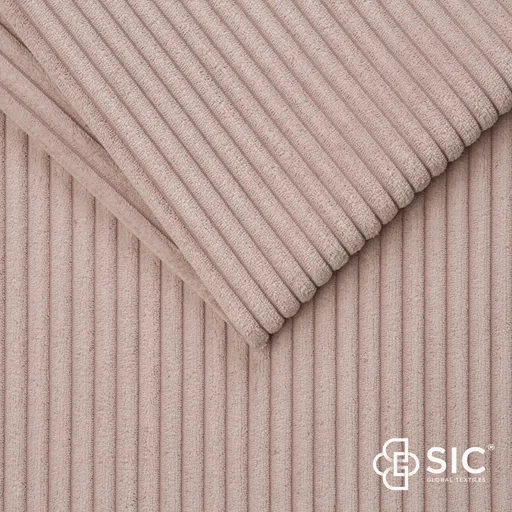 Wohnlandschaft - Ecke links, 2-Sitzer, Longchair rechts, Stoff, Rosa