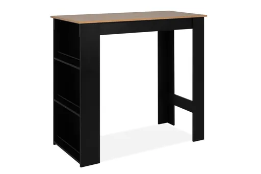 Bartisch - LB ca. 120x60 cm, Artisan Eiche Nachbildung, Schwarz