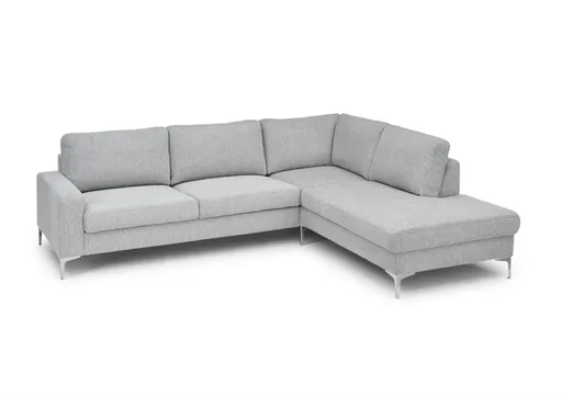 Ecksofa CALM 2.0 - 2,5-Sitzer mit Ecke rechts, Stoff, Grau