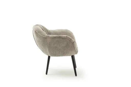 Sessel Sevano - Leder, Offwhite