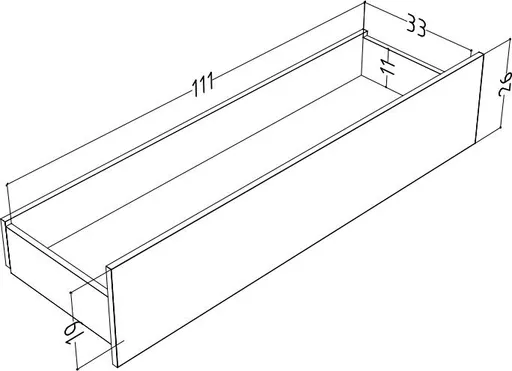 Lowboard - B ca. 207 cm, Weiß, Asteiche, Schwarz