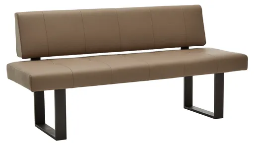 Design-Bank EM Zadar - Breite ca. 180, Leder, Braun