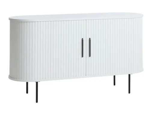 Sideboard - B ca. 140 cm, Eiche Furnier, Weiß