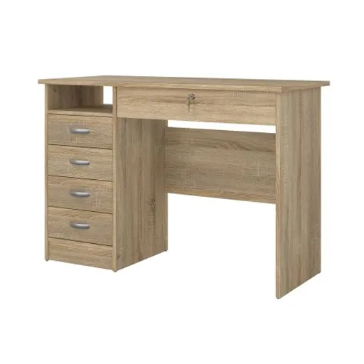 Schreibtisch - LB ca. 110x49 cm, Eiche Struktur Nachbildung