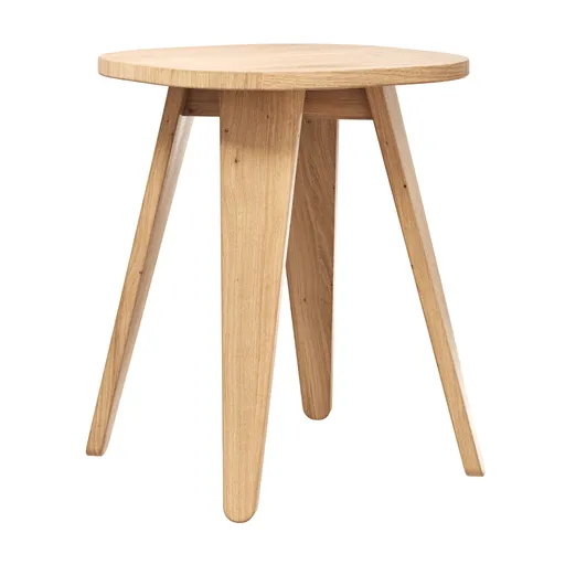 Hocker Signe - BHT ca. 40x50x40 cm, Asteiche massiv, Geölt