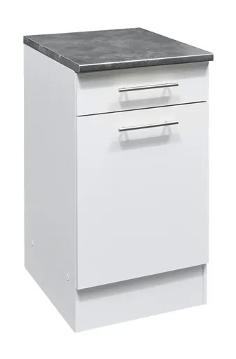 Unterschrank- B ca. 50 cm, Weiß, Matt