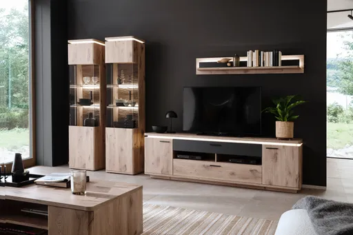 Wohnwand - Eiche
