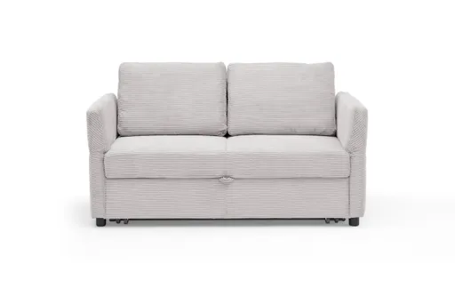 Sofa PRO FLEXX - 2-Sitzer inkl. Schlaffunktion, Stoff, Weiß