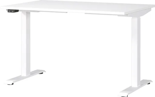 Schreibtisch GELI - höhenverstellbar, LB ca. 120x80 cm, Weiß