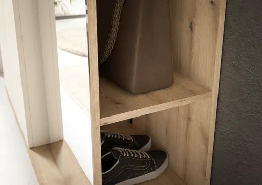 Kompaktgarderobe - Kaschmir, Evoke Eiche Nachbildung