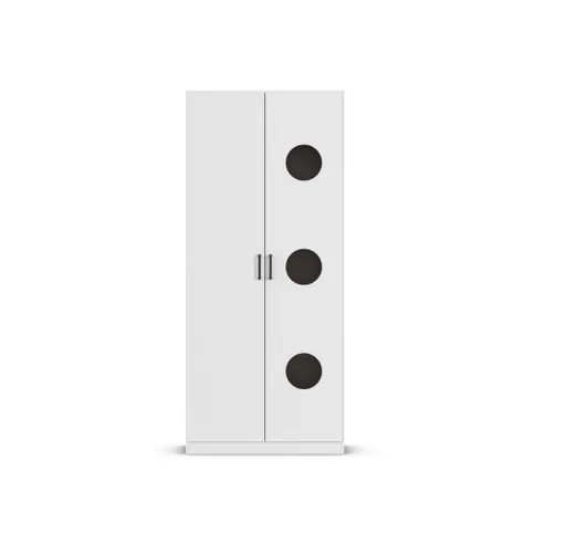 Wäscheschrank RHONDA- B ca. 91 cm, Weiß
