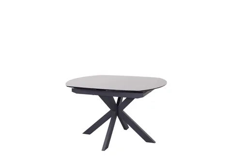 Esstisch MEGGIE - ausziehbar, LB ca. 130x100 cm, Glaskeramik, Grau