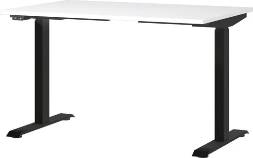 Schreibtisch GELI - B/H/T ca. 120x72-120x80 cm, Weiß