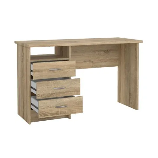Schreibtisch - LB ca. 120x48 cm, Eiche Struktur Nachbildung