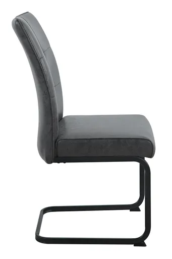 Freischwinger - Stoff, Vintage Anthrazit