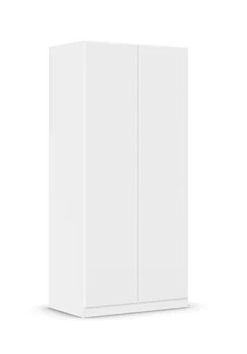 Drehtürenschrank RASA- B ca. 91 cm, Weiß