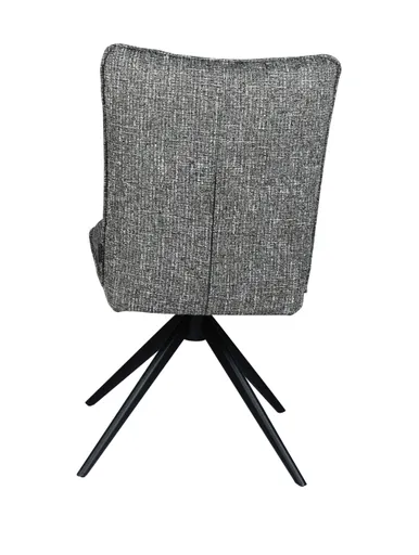 Stuhl MARCIA - drehbar, Stoff, Grau