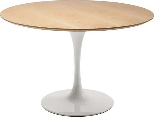 Tisch- DH ca. 120x76 cm, Eiche Dekor, Stahl, Weiß, Lackiert