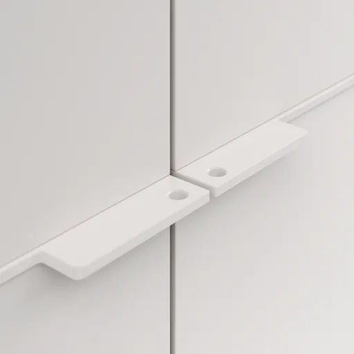 Drehtürenschrank Matera - BTH ca. 301x60x235 cm, Lack Matt, Weiß