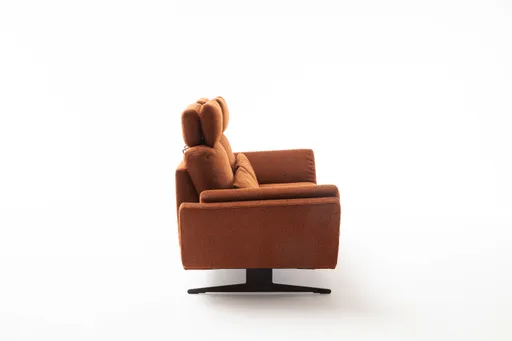 Sofa Tova - 2-Sitzer inkl. Rücken und Armlehnenverstellung, Stoff, Rost