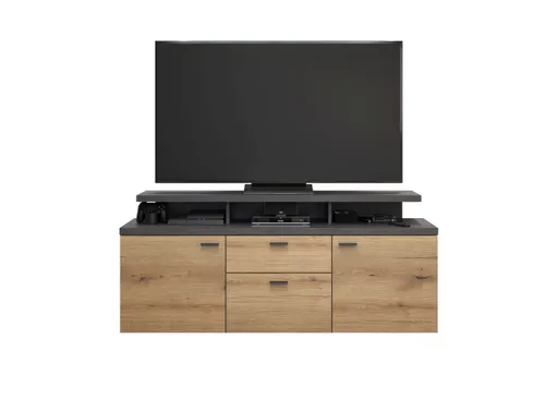 TV-Lowboard - B ca. 151 cm, Matera, Eiche Coast Evoke Nachbildung