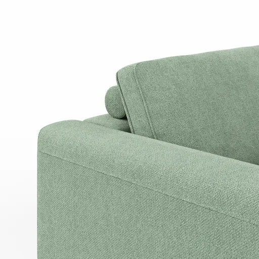 Sofa Solano - 3-Sitzer, Stoff, Eukalyptus