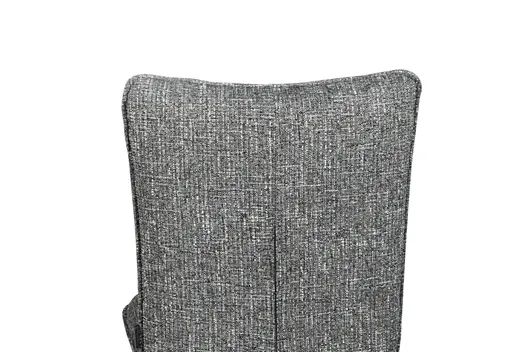 Stuhl MARCIA - drehbar, Stoff, Grau