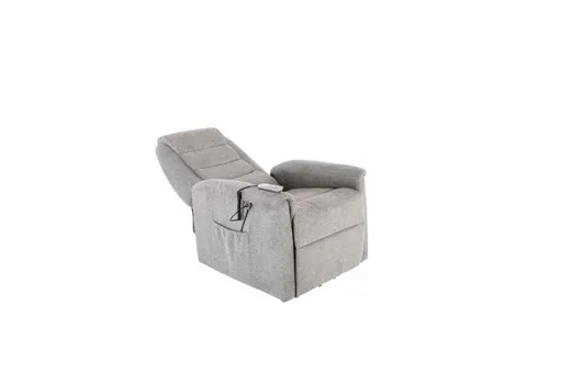 TV-Sessel - Relaxfunktion, Aufstehhilfe, Stoff, Grau