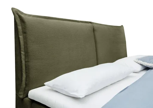 Bettgestell SANDRIN A- Liegefläche ca. 180x200 cm, Stoff, Olivgrün