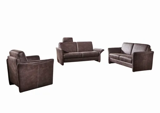Sofa - 3-Sitzer, Stoff, Dunkelbraun