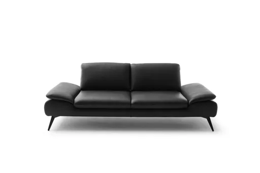 Sofa Collina - 3-Sitzer, Leder, Schwarz