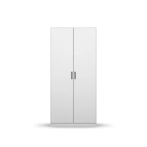 Drehtürenschrank RHONDA- B ca. 91 cm, Weiß