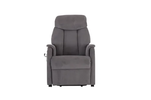 TV-Sessel MARIN - Aufstehhilfe, Relaxfunktion, Kopfteilverstellung, Stoff, Grau