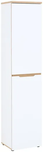 Büroschrank - B ca. 45 cm, Weiß, Artisan Eiche Nachbildung