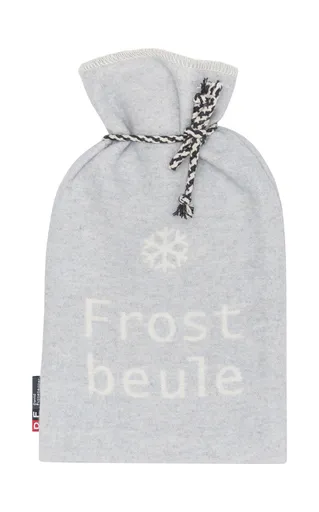Wärmflasche - LB ca. 38x21 cm, Hellgrau