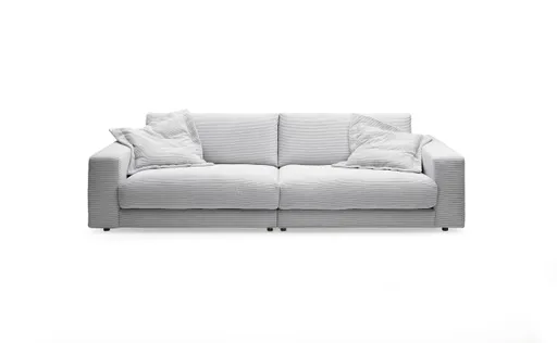 Megasofa CALIX - 3-Sitzer, Microfaser, Grau