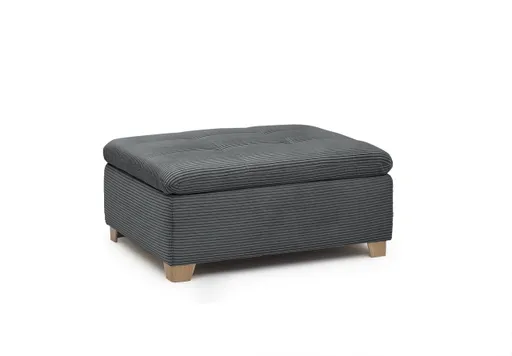 Hocker JAMILA - Stoff, Anthrazit