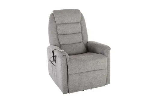 TV-Sessel - Relaxfunktion, Aufstehhilfe, Stoff, Grau