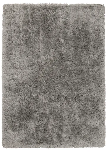 Hochflor-Teppich - LB ca. 300x200 cm, Silberfarben
