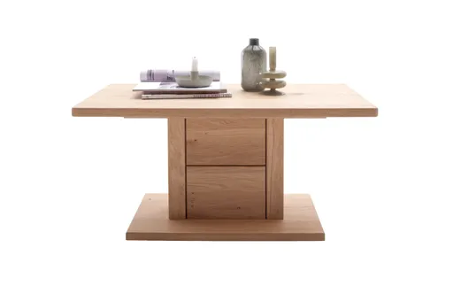 Couchtisch - LB ca. 95x55 cm, Eiche Nachbildung, Eiche massiv geölt