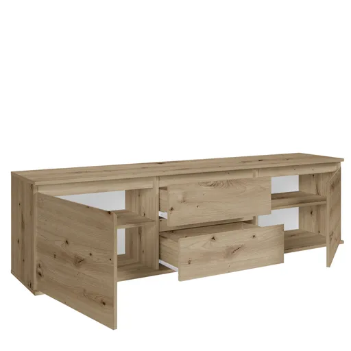 Lowboard - B ca. 180 cm, Artisan Eiche Nachbildung