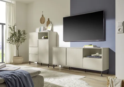 TV-Lowboard - B ca. 158 cm, Kaschmir