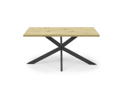 Esstisch - LB ca. 160x90 cm, Asteiche, Schwarz