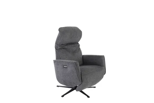 TV-Sessel - Relaxfunktion, Stoff, Dunkelgrau