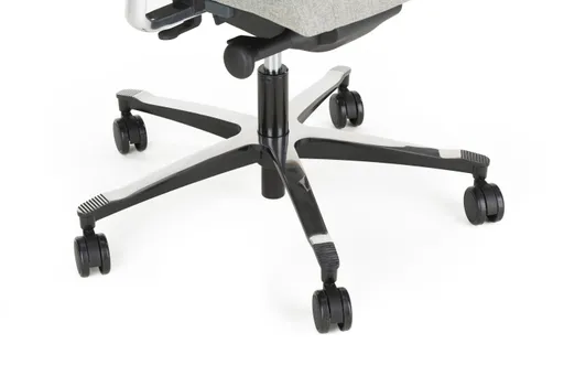 Chefsessel - mit Ergo-Rückenpolsterung und 3D-Armlehnen, Stoff, Schwarz