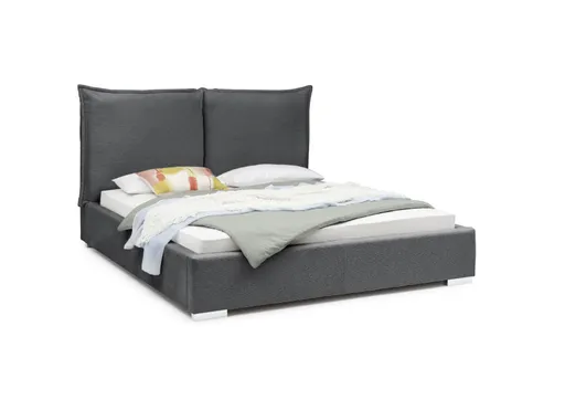 Bettgestell SANDRIN A- Liegefläche ca. 180x200 cm, Stoff, Anthrazit, inkl. Lattenrost und Stauraum