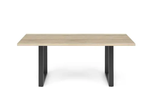 Esstisch - LB ca. 200x100 cm, Eiche sägerau, Schwarz
